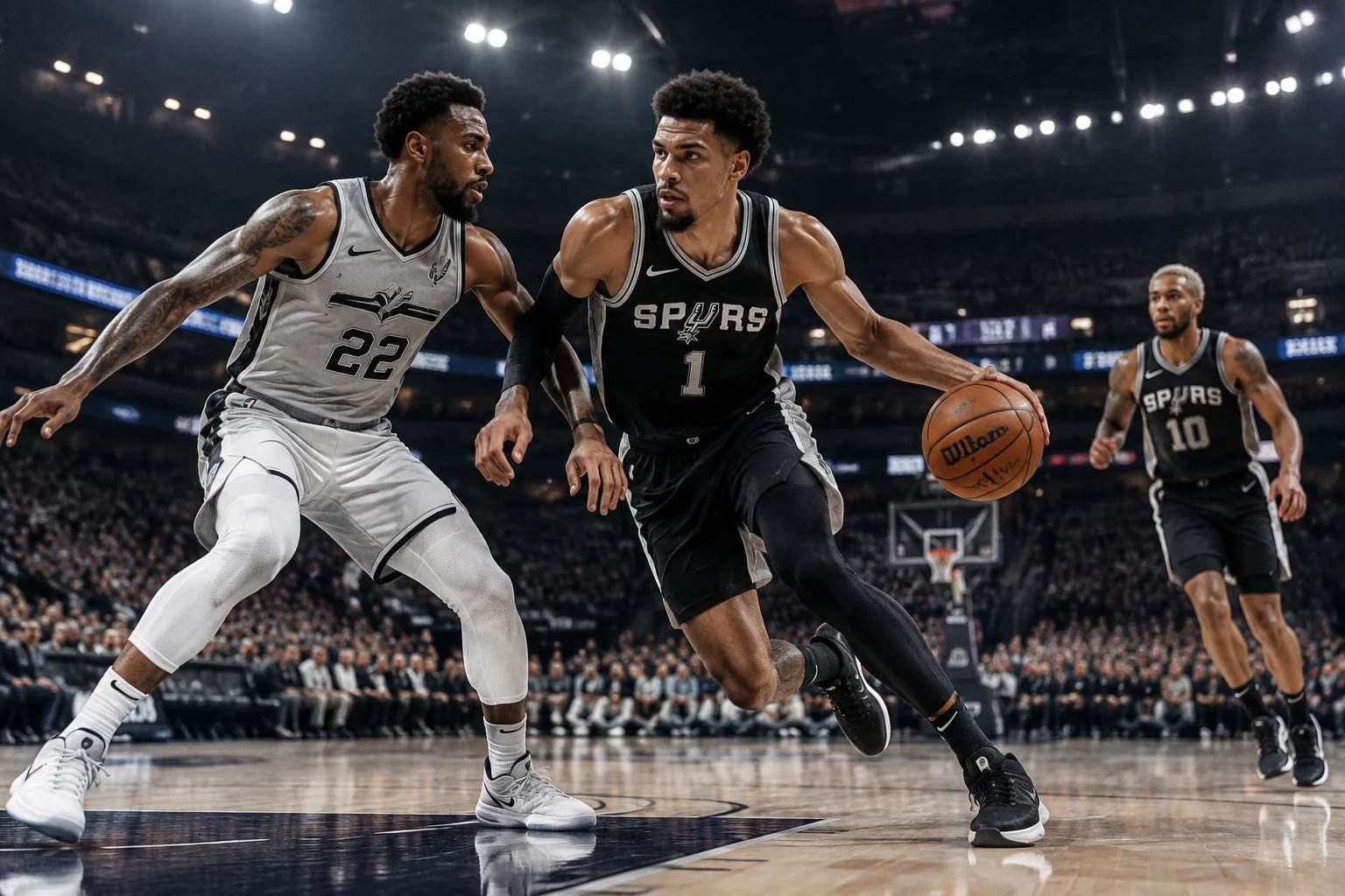San Antonio Spurs en action